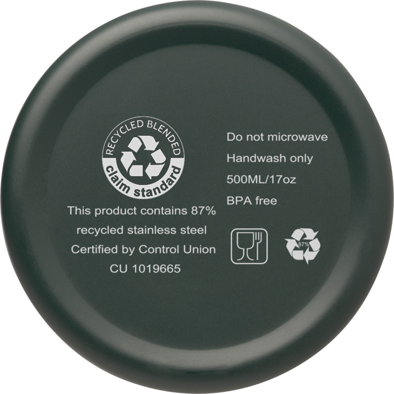 Vasa 500 ml RCS certified recycled stainless steel copper vacuum insulated bottle - Image 31