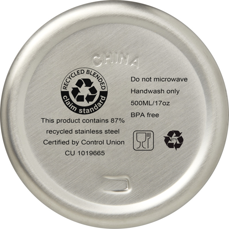 Vasa 500 ml RCS certified recycled stainless steel copper vacuum insulated bottle - Image 39