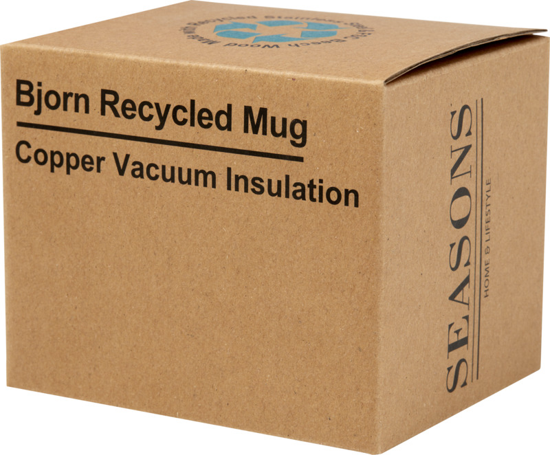 Bjorn 360 ml RCS certified recycled stainless steel mug with copper vacuum insulation - Image 6