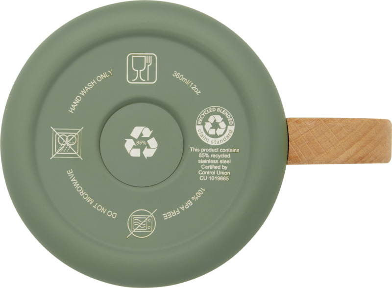 Bjorn 360 ml RCS certified recycled stainless steel mug with copper vacuum insulation - Image 19