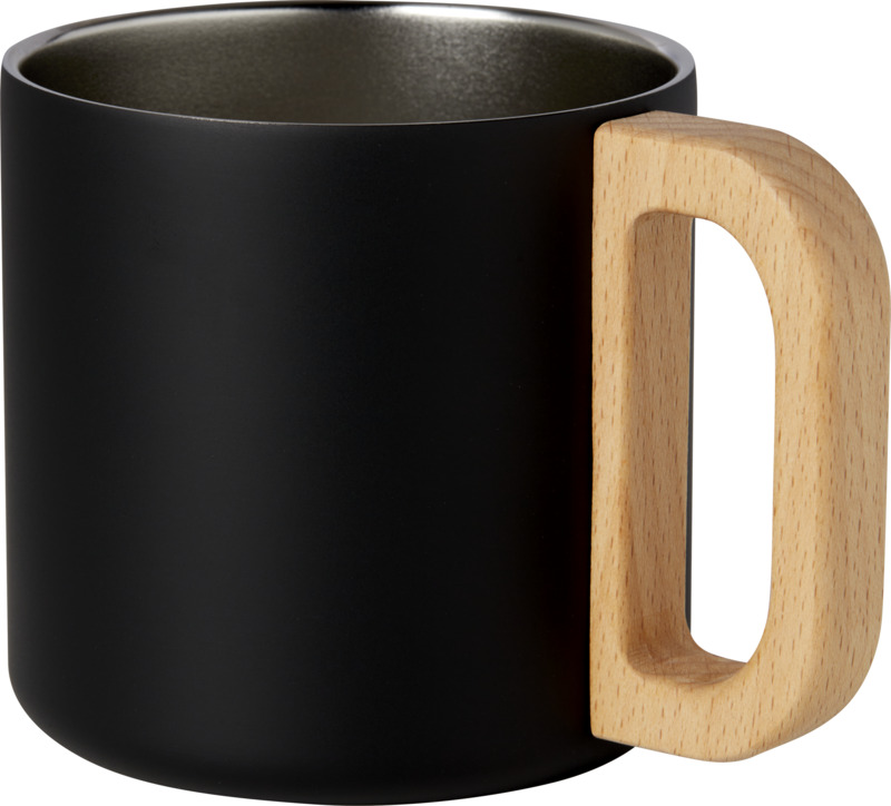 Bjorn 360 ml RCS certified recycled stainless steel mug with copper vacuum insulation - Image 25