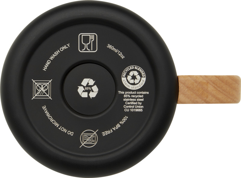 Bjorn 360 ml RCS certified recycled stainless steel mug with copper vacuum insulation - Image 26