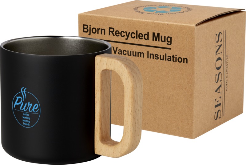 Bjorn 360 ml RCS certified recycled stainless steel mug with copper vacuum insulation - Image 28