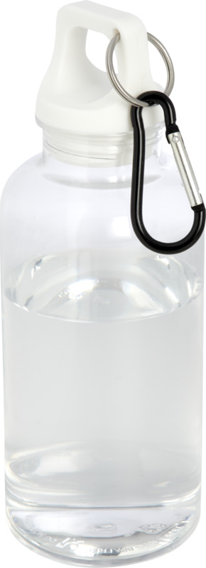 Oregon 400 ml RCS certified recycled plastic water bottle with carabiner