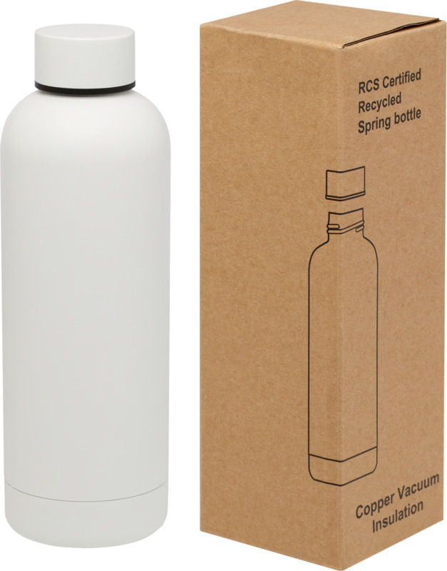 Spring 500 ml RCS certified recycled stainless steel copper vacuum insulated bottle
