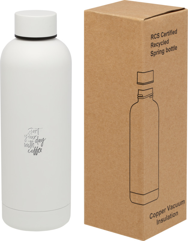 Spring 500 ml RCS certified recycled stainless steel copper vacuum insulated bottle - Image 8