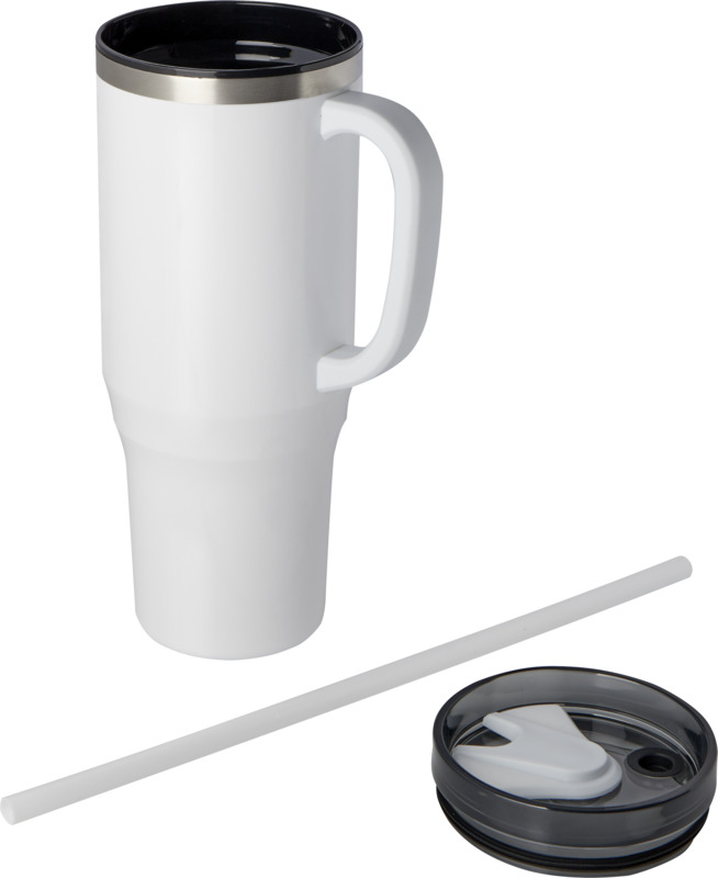 Melbourne 1200 ml RCS certified insulated tumbler with straw - Image 3