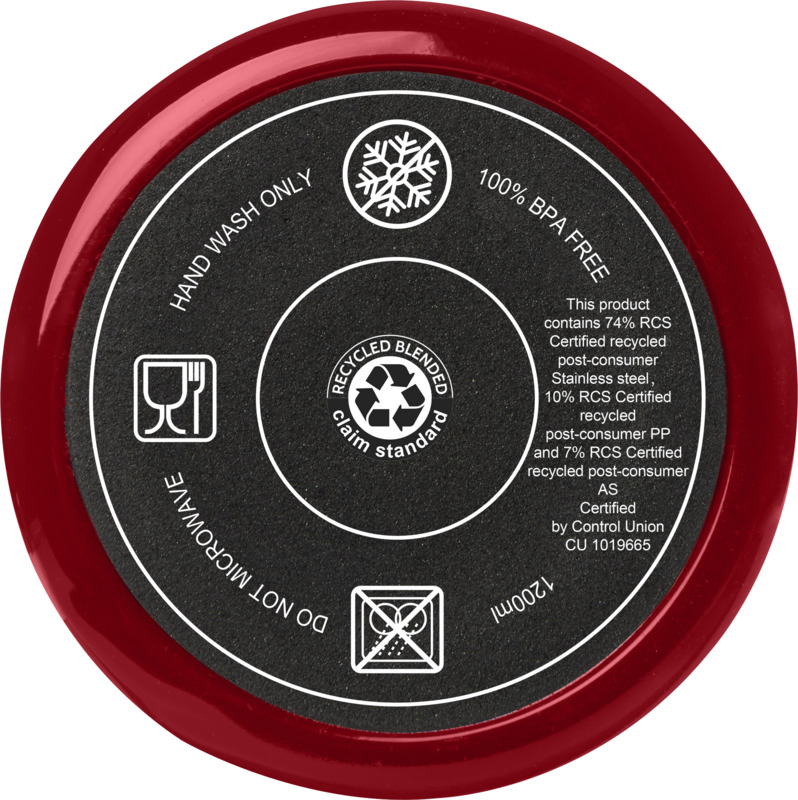 Melbourne 1200 ml RCS certified insulated tumbler with straw - Image 12