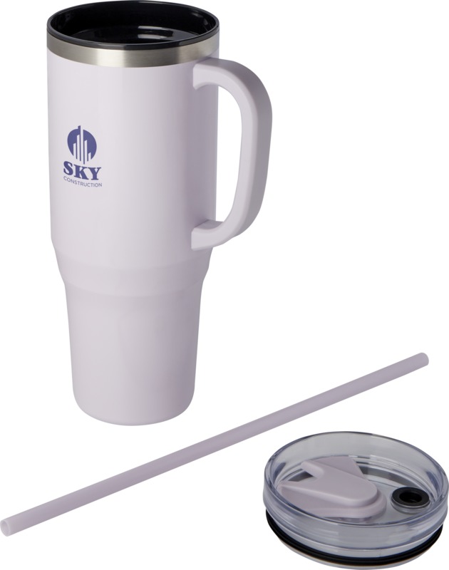 Melbourne 1200 ml RCS certified insulated tumbler with straw - Image 24