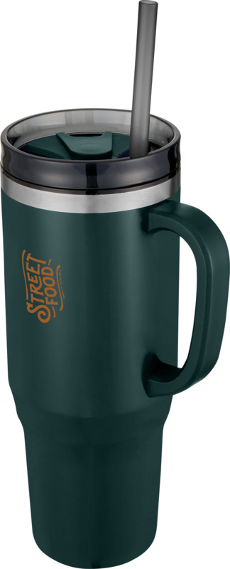 Melbourne 1200 ml RCS certified insulated tumbler with straw - Image 48