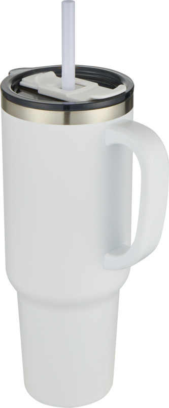 Sydney 1200 ml double wall RCS certified copper vacuum insulated tumbler with straw