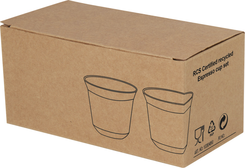 Duo 80 ml RCS certified stainless steel espresso cup set - Image 6