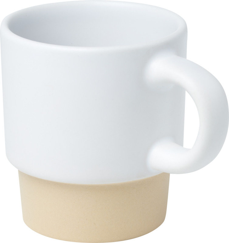 Olympia 130 ml stackable expresso cup with clay bottom