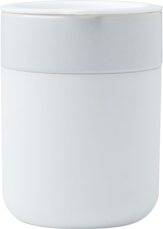 Java 330 ml ceramic tumbler with silicone wrap and plastic lid - Image 2