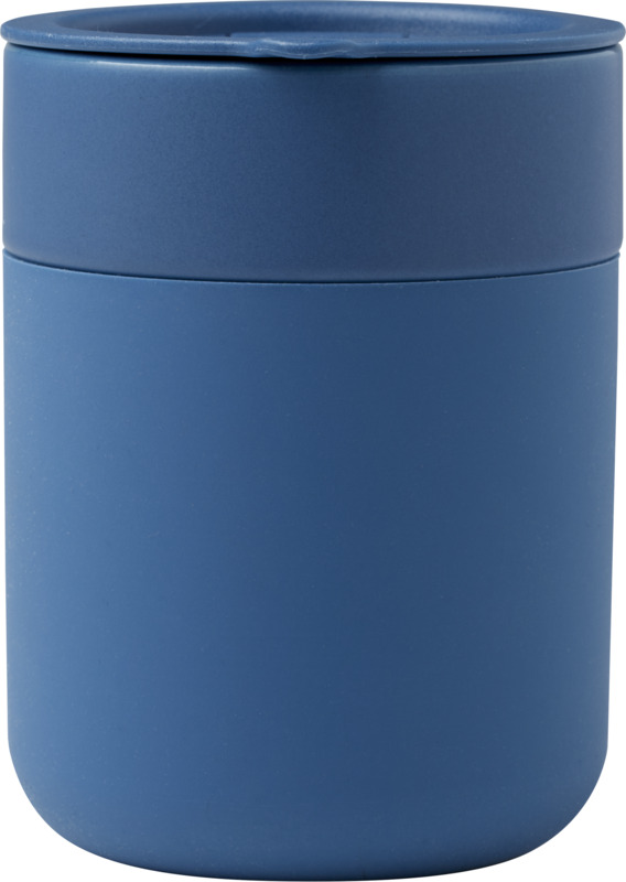 Java 330 ml ceramic tumbler with silicone wrap and plastic lid - Image 9
