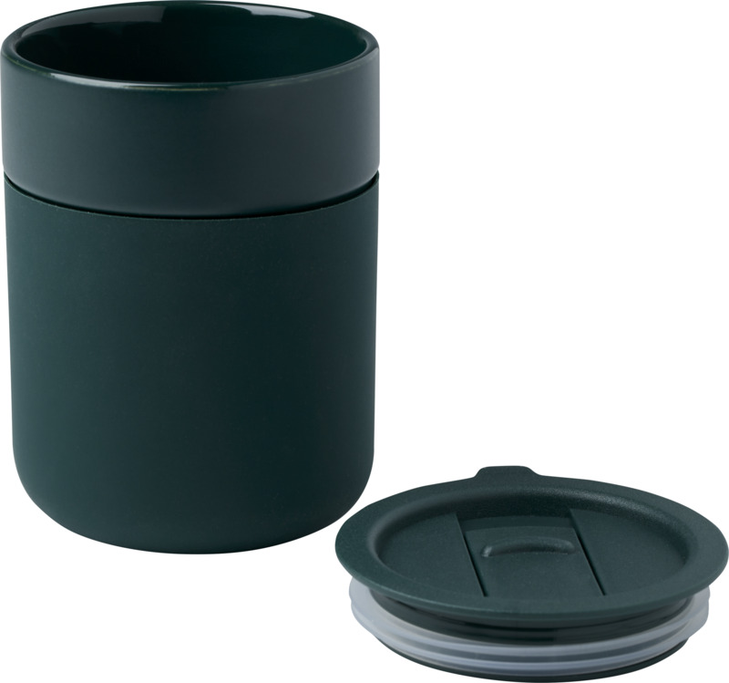 Java 330 ml ceramic tumbler with silicone wrap and plastic lid - Image 17