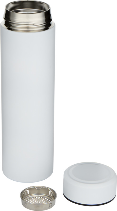 Taylor 450 ml double wall stainless steel flask with tea strainer - Image 3