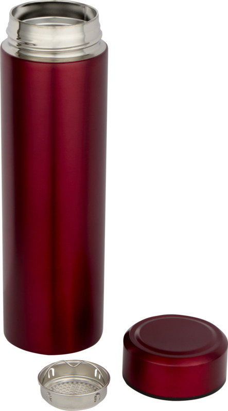 Taylor 450 ml double wall stainless steel flask with tea strainer - Image 8