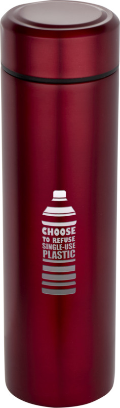 Taylor 450 ml double wall stainless steel flask with tea strainer - Image 10