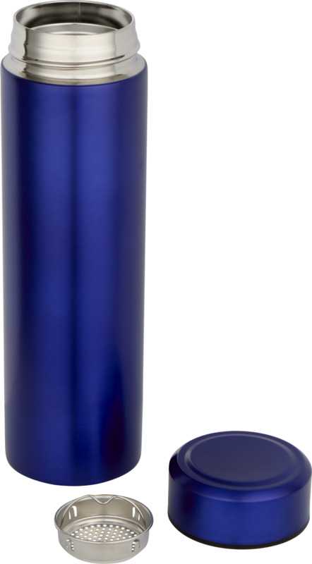 Taylor 450 ml double wall stainless steel flask with tea strainer - Image 13