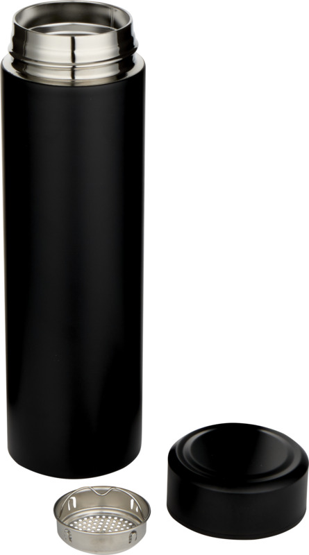 Taylor 450 ml double wall stainless steel flask with tea strainer - Image 23