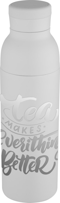 Illuminate 650 ml RCS recycled stainlesss steel double wall insulated water bottle - Image 7