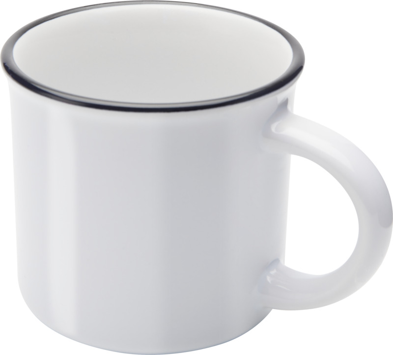 Bari 240 ml ceramic mug with glossy finish