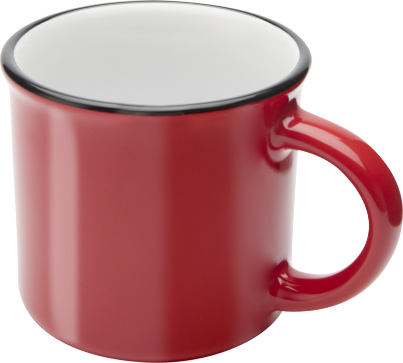 Bari 240 ml ceramic mug with glossy finish - Image 6