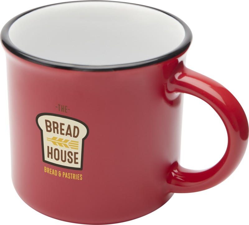 Bari 240 ml ceramic mug with glossy finish - Image 10