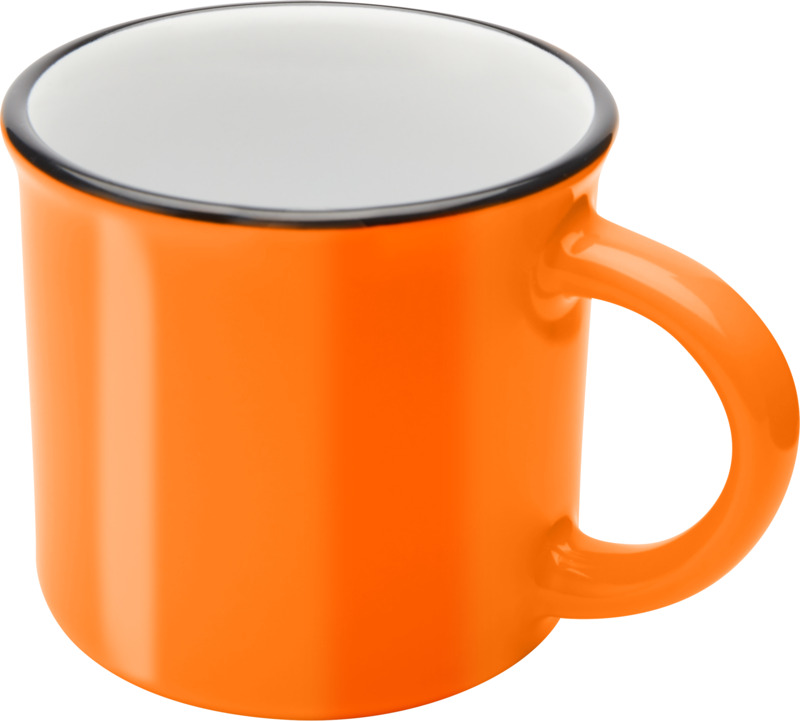 Bari 240 ml ceramic mug with glossy finish - Image 11