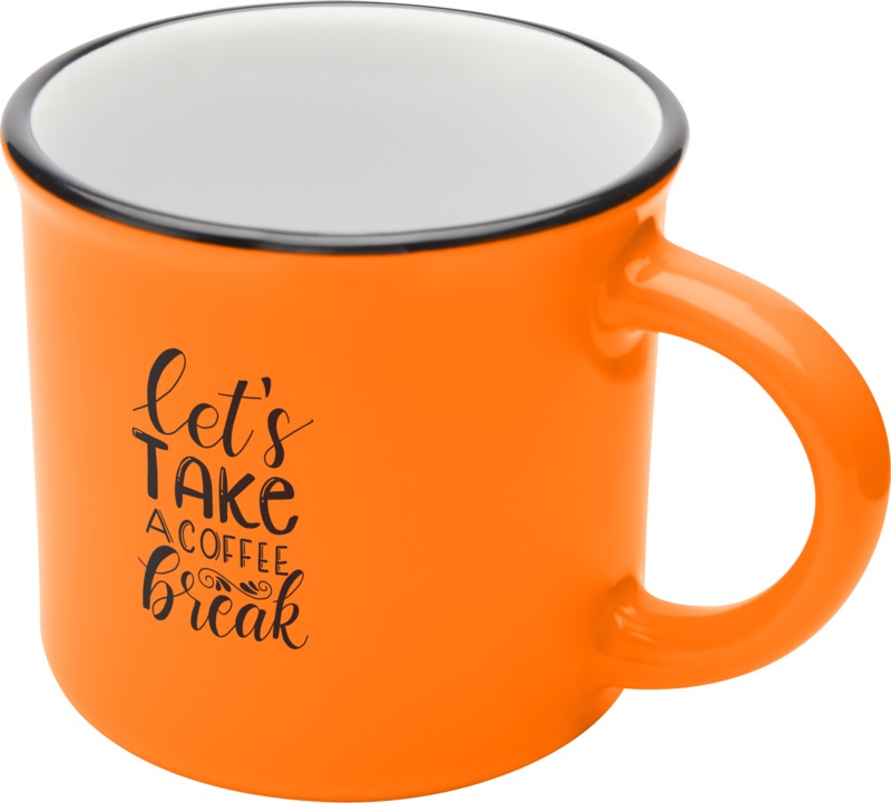 Bari 240 ml ceramic mug with glossy finish - Image 15