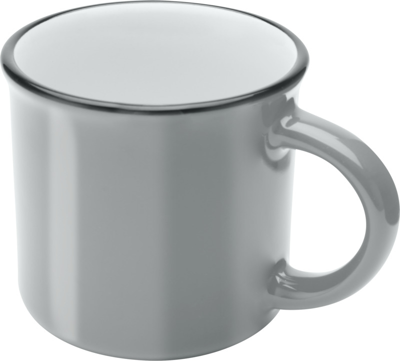 Bari 240 ml ceramic mug with glossy finish - Image 21