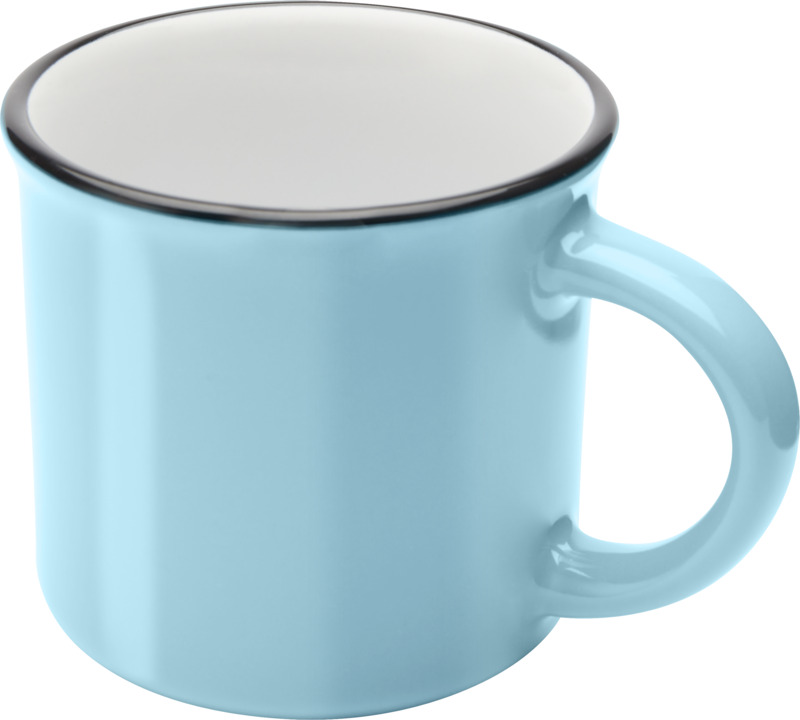 Bari 240 ml ceramic mug with glossy finish - Image 31