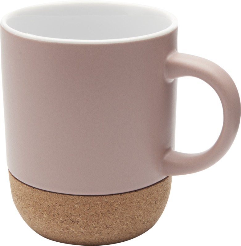 Billie 300 ml ceramic mug with cork details and matt finish - Image 6