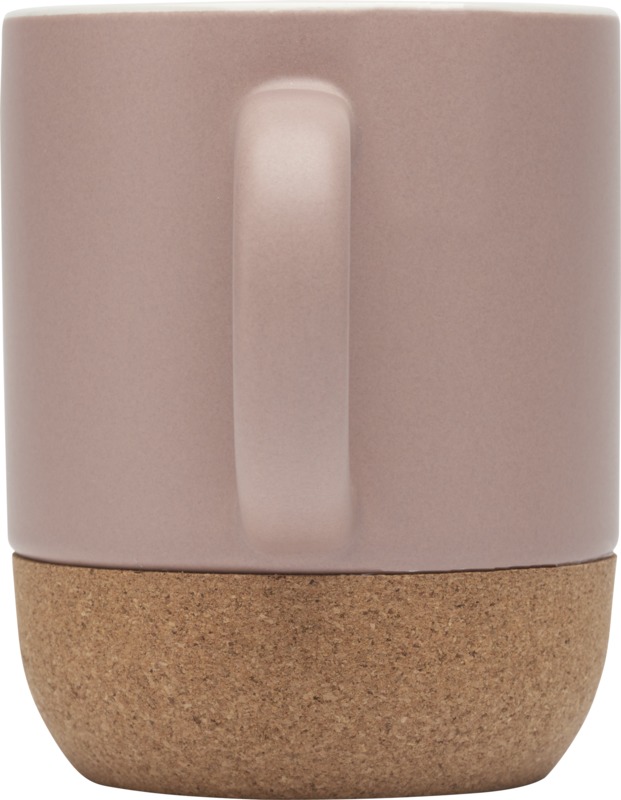 Billie 300 ml ceramic mug with cork details and matt finish - Image 8