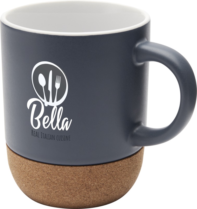 Billie 300 ml ceramic mug with cork details and matt finish - Image 15