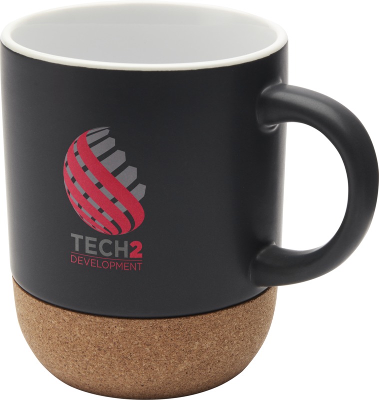 Billie 300 ml ceramic mug with cork details and matt finish - Image 20