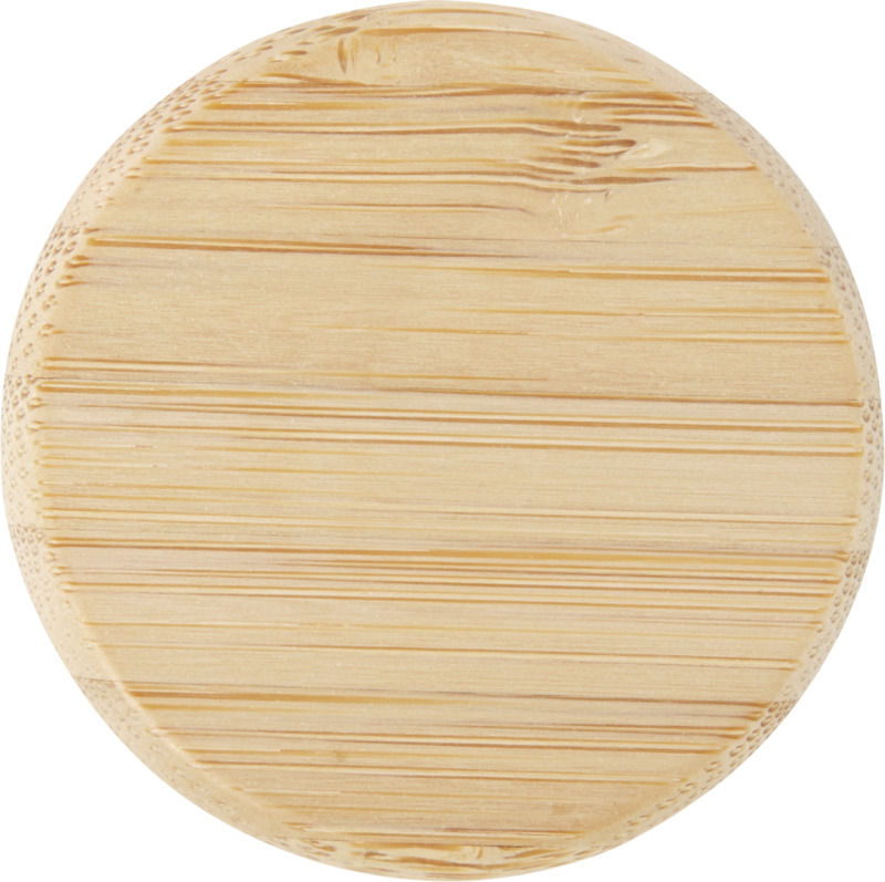 Porto 500 ml glass water bottle with silicone handle and bamboo lid - Image 14