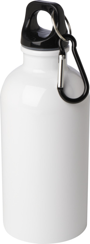 Oregon 400 ml RCS certified single wall stainless steel water bottle with carabiner