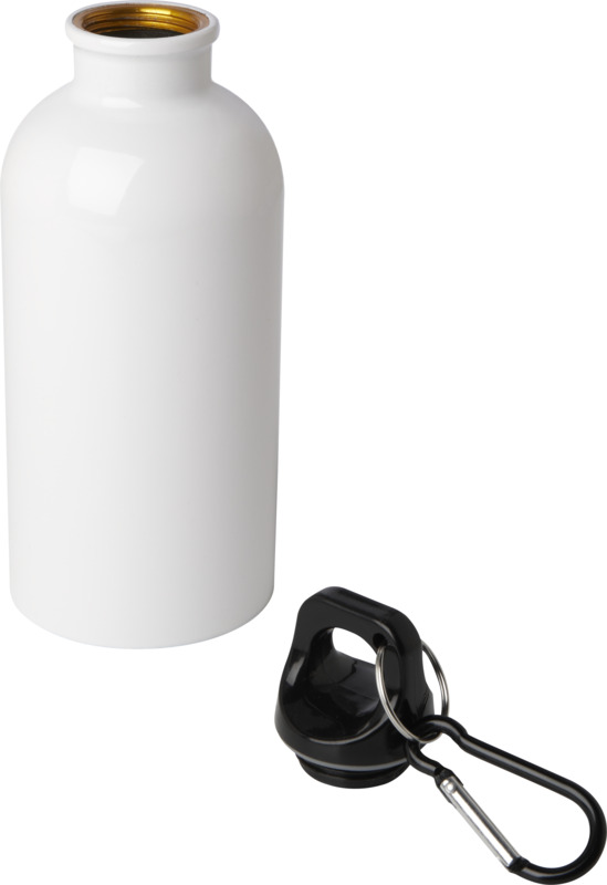 Oregon 400 ml RCS certified single wall stainless steel water bottle with carabiner - Image 3