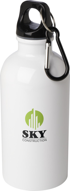 Oregon 400 ml RCS certified single wall stainless steel water bottle with carabiner - Image 5