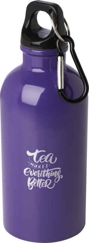 Oregon 400 ml RCS certified single wall stainless steel water bottle with carabiner - Image 25