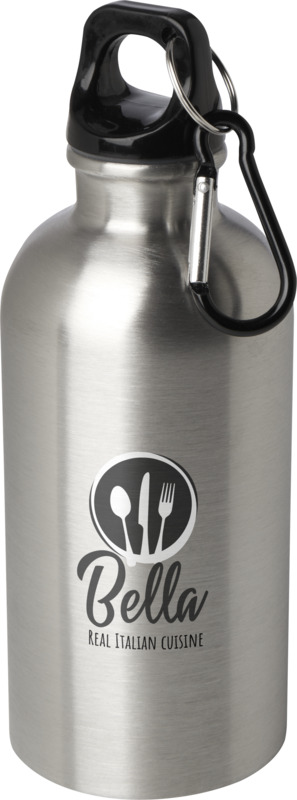 Oregon 400 ml RCS certified single wall stainless steel water bottle with carabiner - Image 55