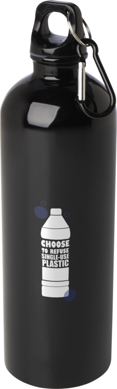 Oregon 750 ml RCS certified single wall stainless steel water bottle with carabiner - Image 60