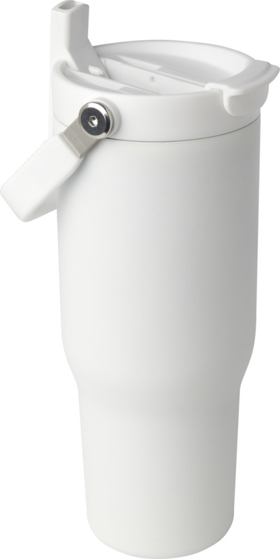 Bronx 900 ml RCS recycled stainless steel copper vacuum insulated tumbler with dual function lid - Image 4