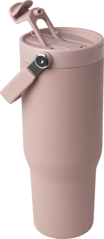 Bronx 900 ml RCS recycled stainless steel copper vacuum insulated tumbler with dual function lid - Image 14