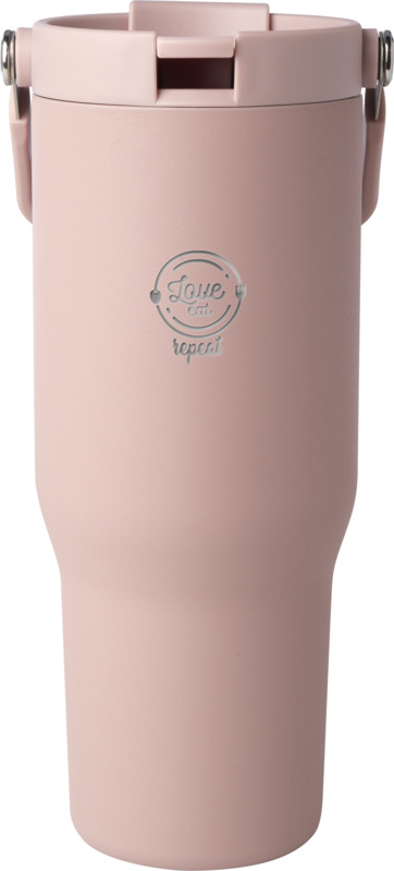 Bronx 900 ml RCS recycled stainless steel copper vacuum insulated tumbler with dual function lid - Image 17