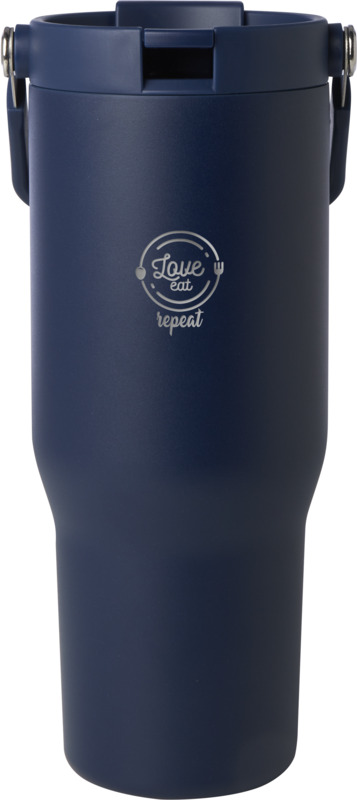 Bronx 900 ml RCS recycled stainless steel copper vacuum insulated tumbler with dual function lid - Image 25