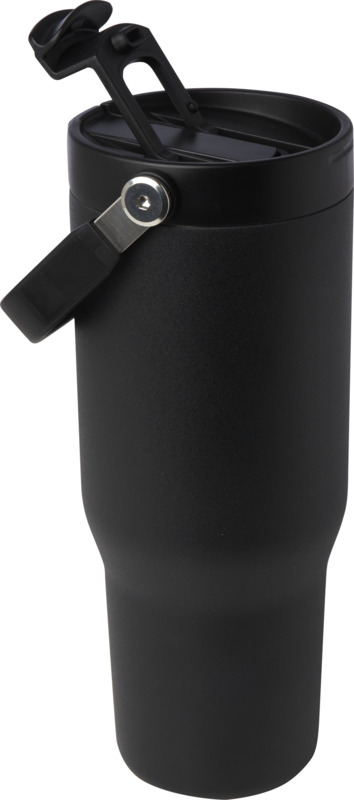 Bronx 900 ml RCS recycled stainless steel copper vacuum insulated tumbler with dual function lid - Image 38