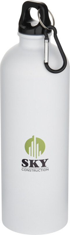 Oregon 750 ml matte RCS recycled single wall stainless steel water bottle with carabiner - Image 4